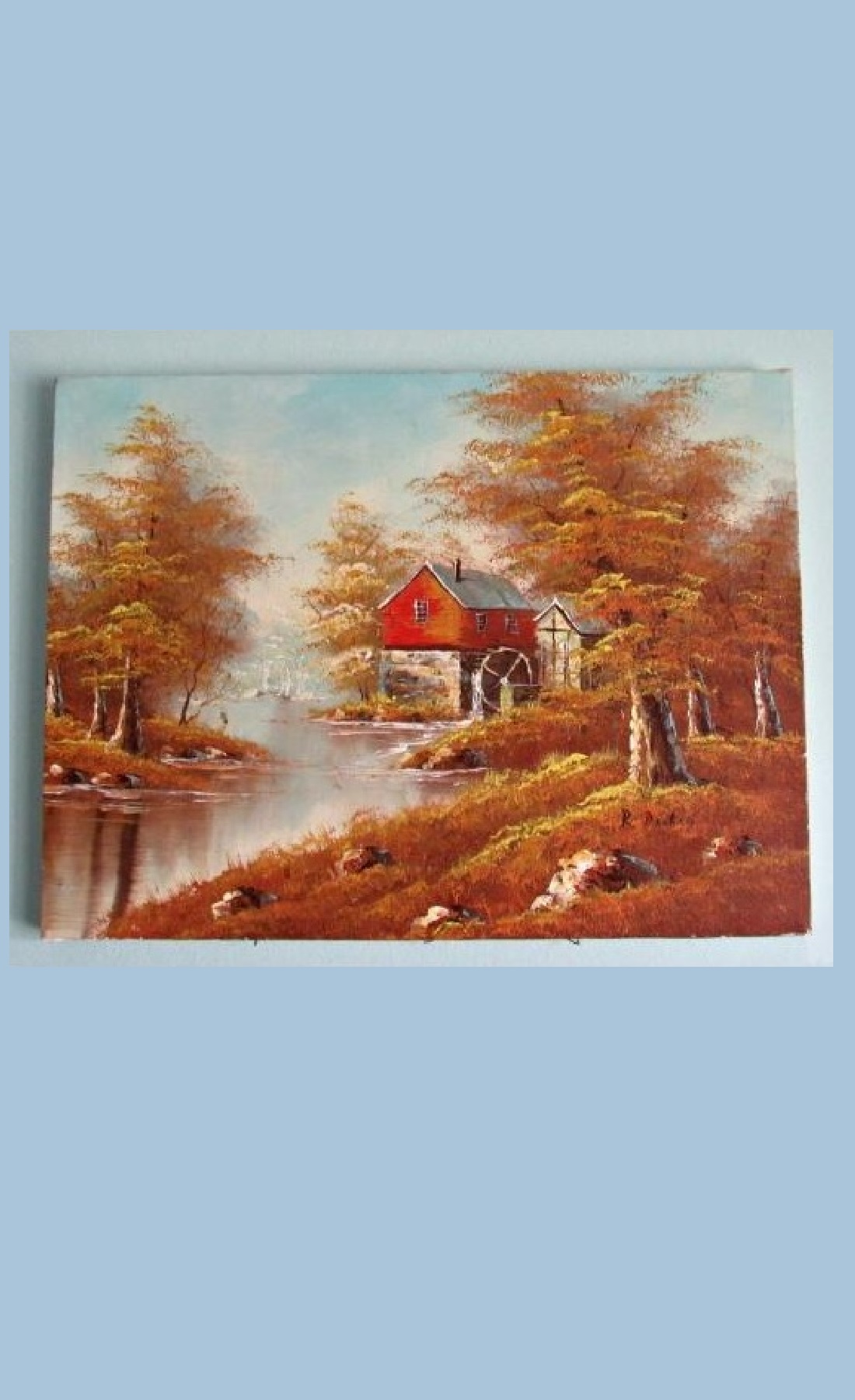 Oil Painting Landscape Original Artwork With Signature  