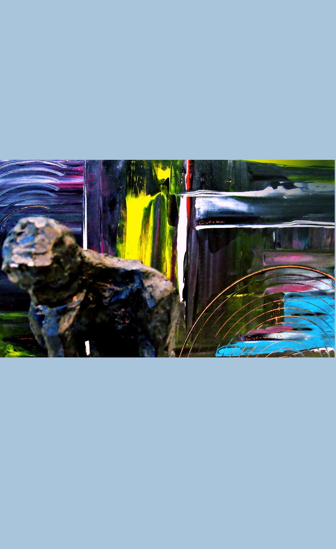 Abstract Oil Fine Art on Canvas 14X11 