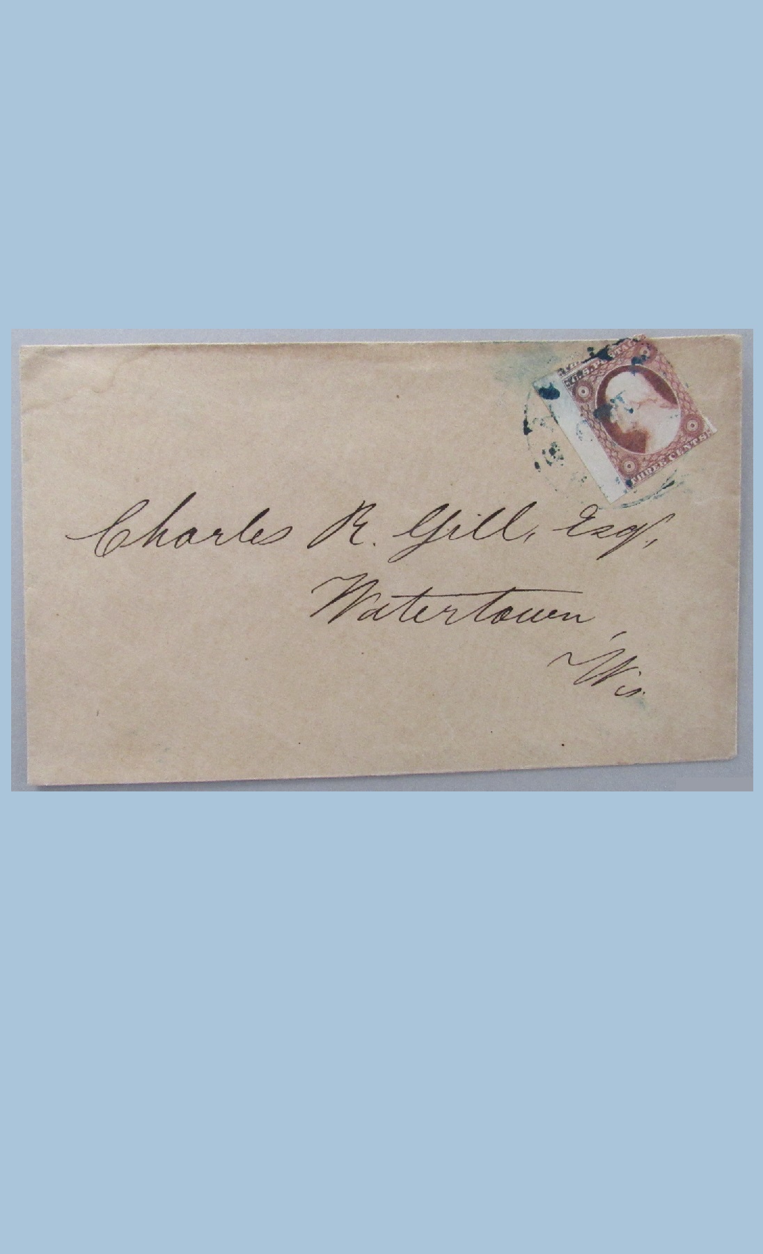 Old U.S. 3-cent letter from 1851 | Ouslet 