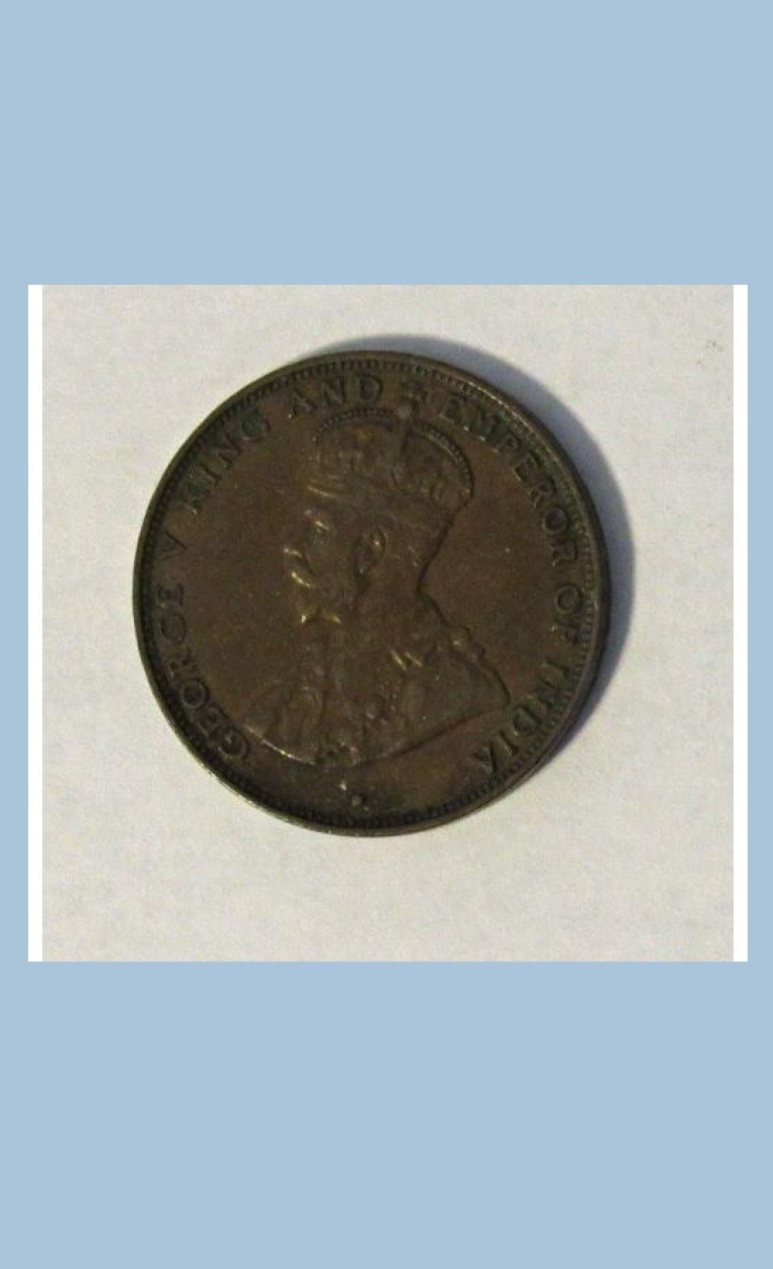 Hong Kong One Cent Coin - 1934