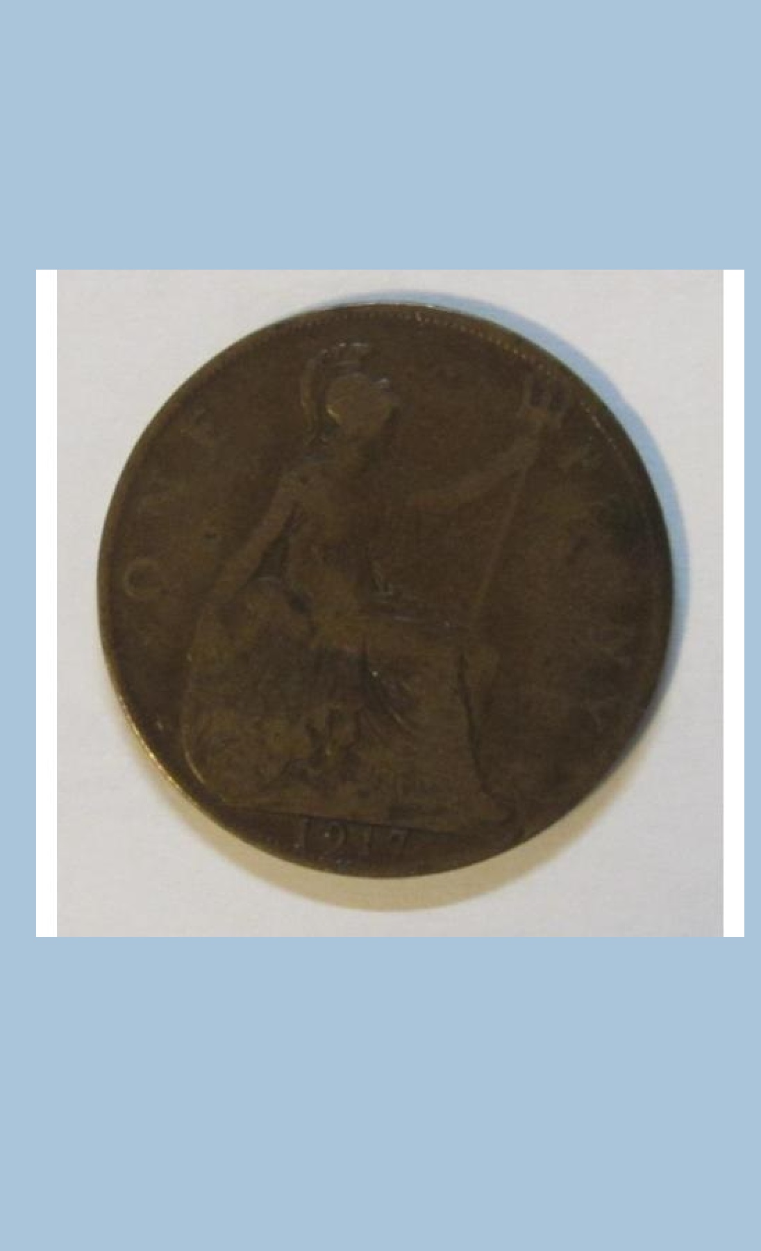 One Penny Coin - George V 1917