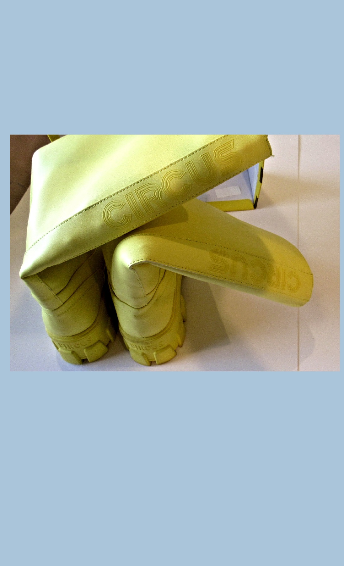 Women's Yellow Shoes With a Thick Sole