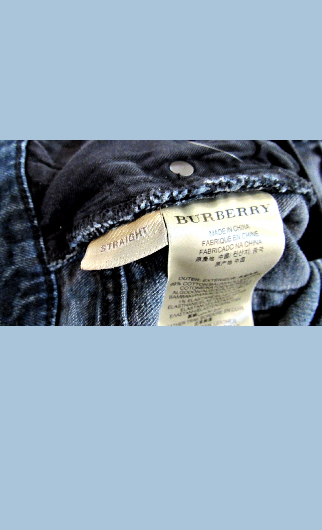Blue Burberry Jeans | Ouslet