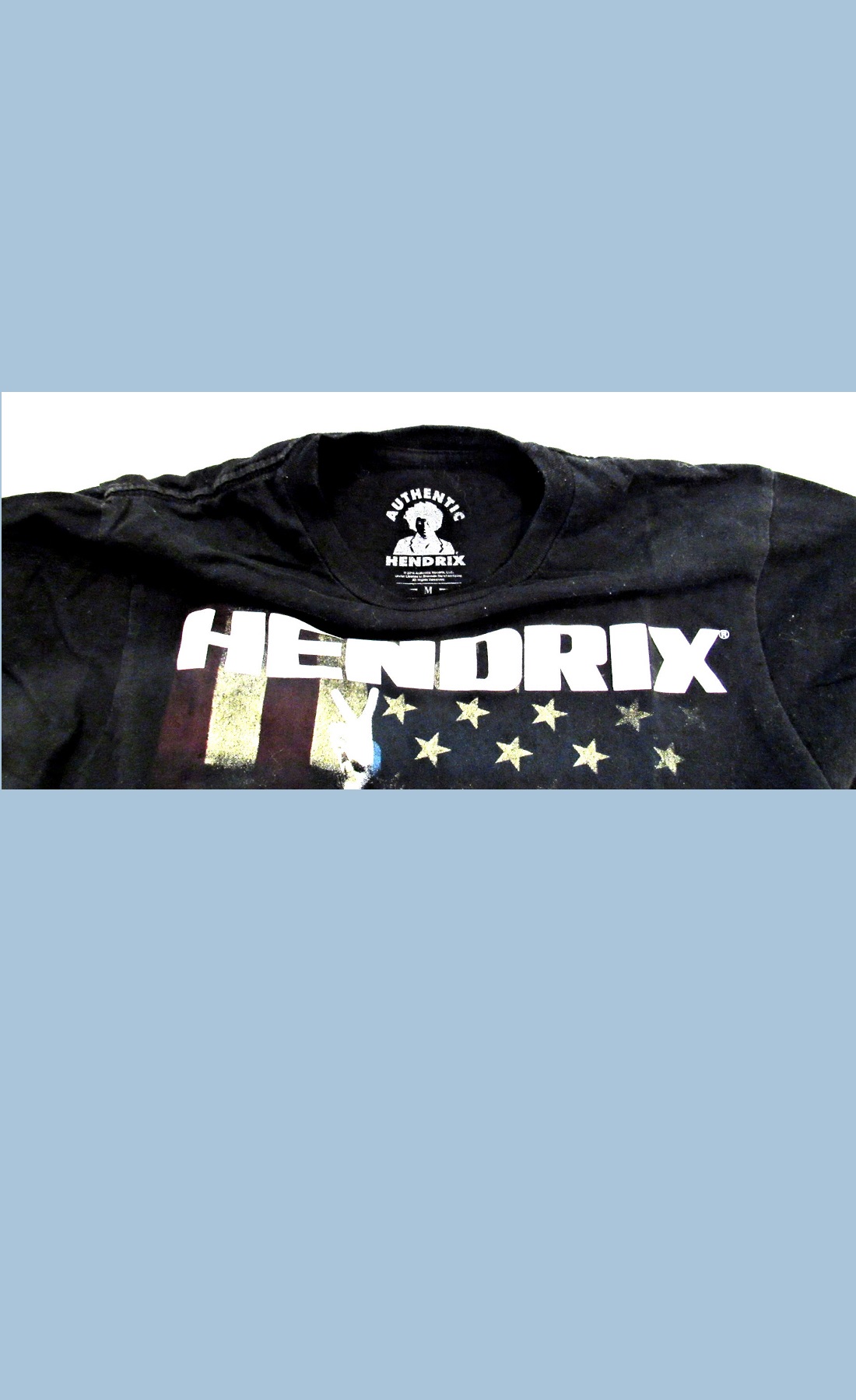 Woodstock's black T-shirt | Authentic Hendrix. Woodstock's black T-shirt | Authentic Hendrix.