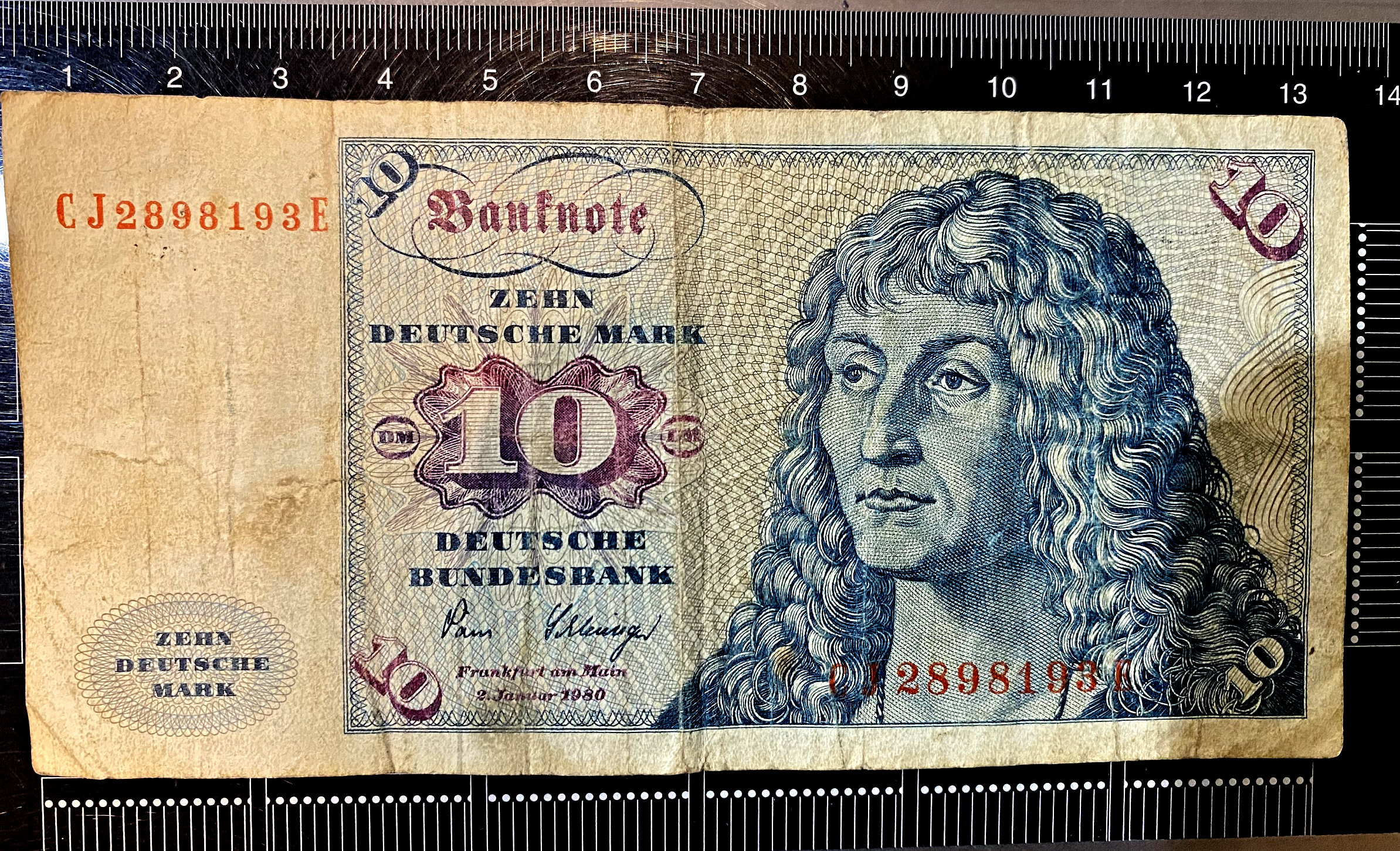 Ten Mark Banknote 1980 | German Banknote for Collectors